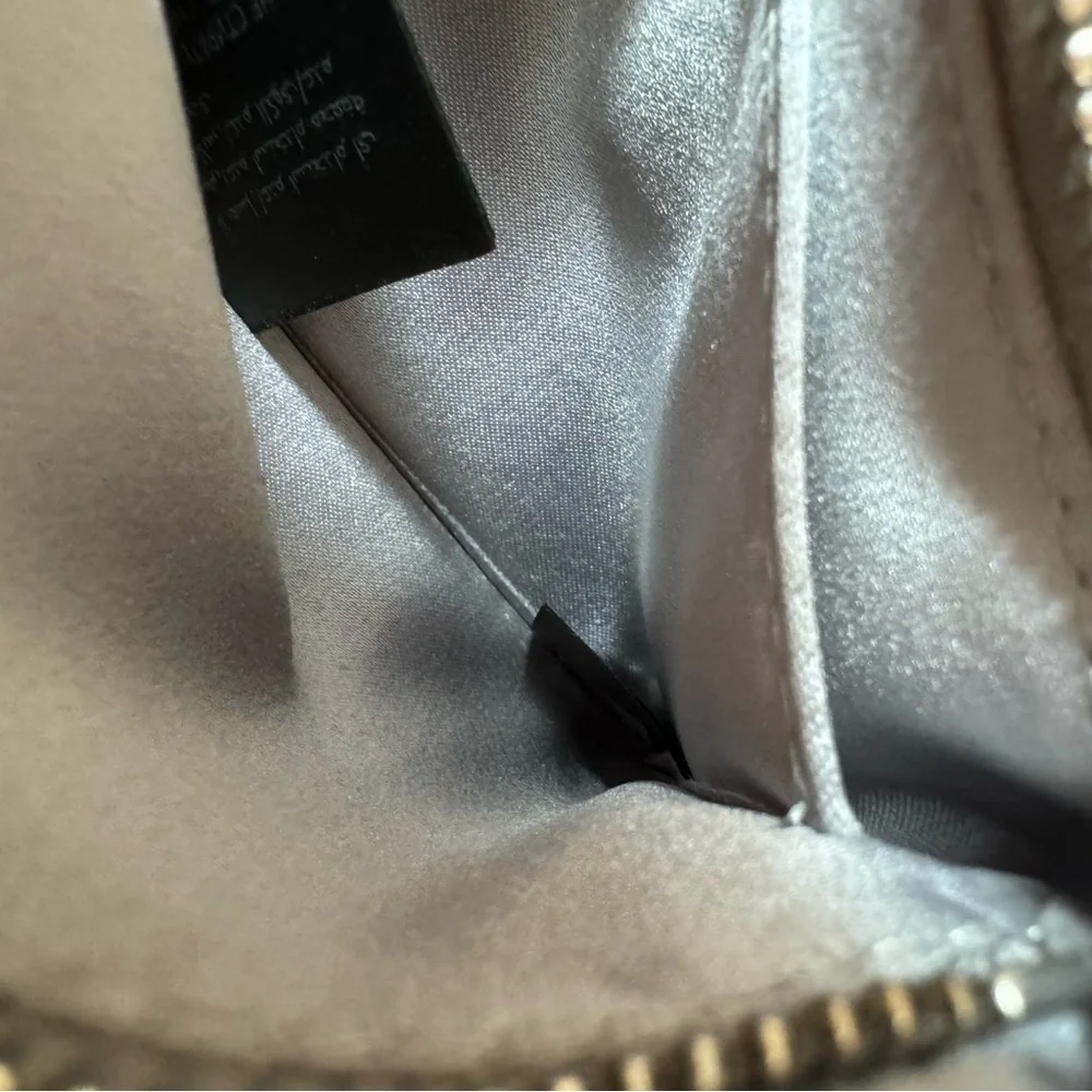 NWT Stella McCartney Crystal Rhinestone Soft Clutch W Silver Chain Crossbody